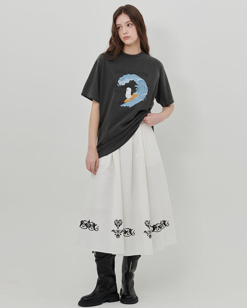 【MADE】SURF GHOST PRINT T-SHIRT [BLACK]