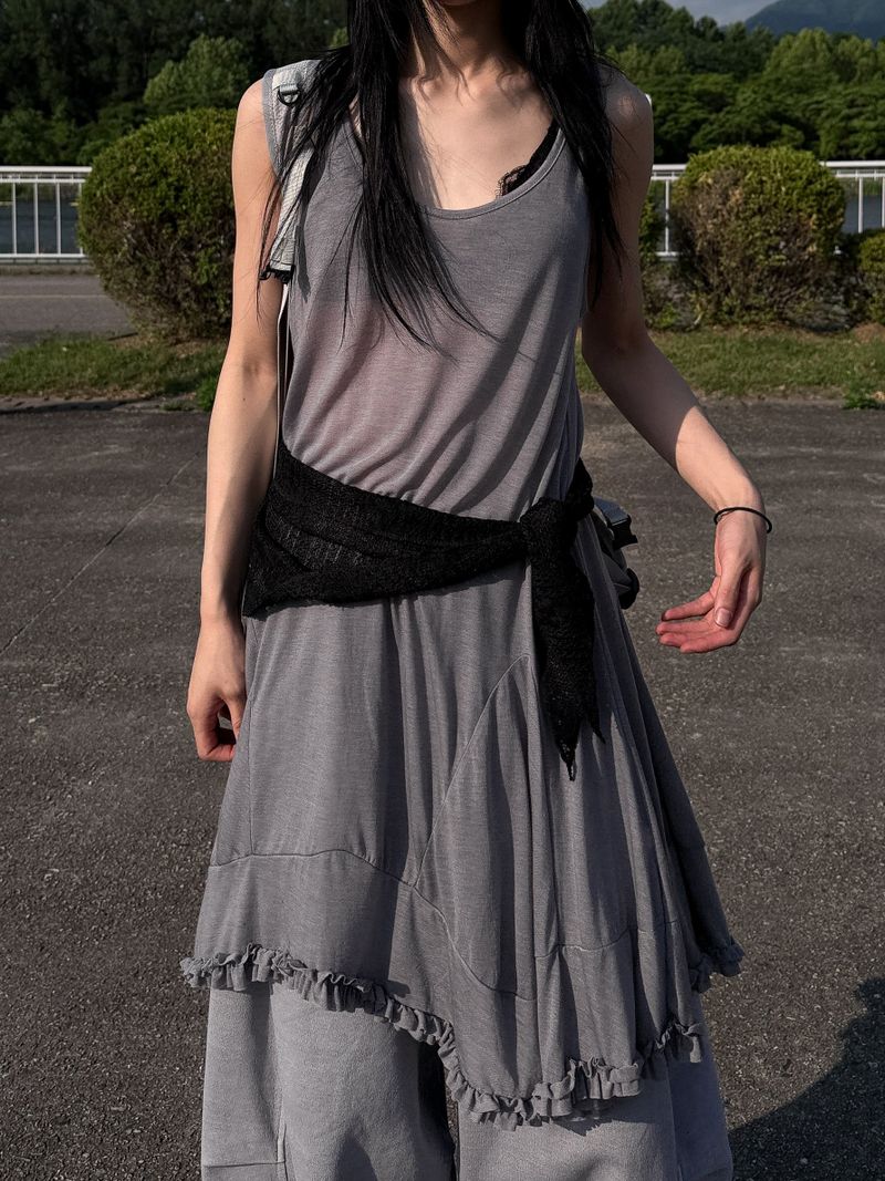  PLEATED FRILL ONEPIECE