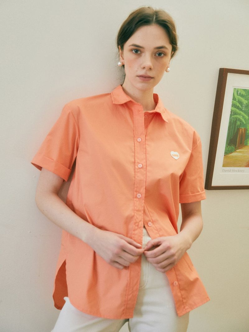 Le Forong(ルフォロン)の「The Gelato Shirt (Orange)(Tops)」