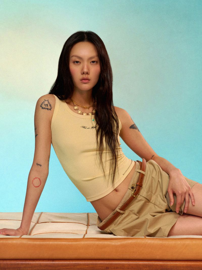 Ribbed Sleeveless Top