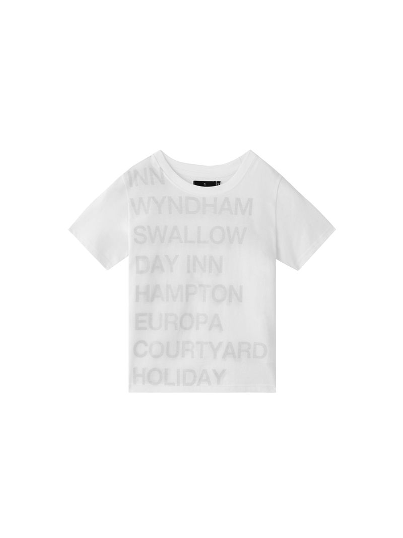 safarispot（サファリスポット）の「1/2 HIGHWAY INN TEE (WHITE/BLACK)（Tops）」
