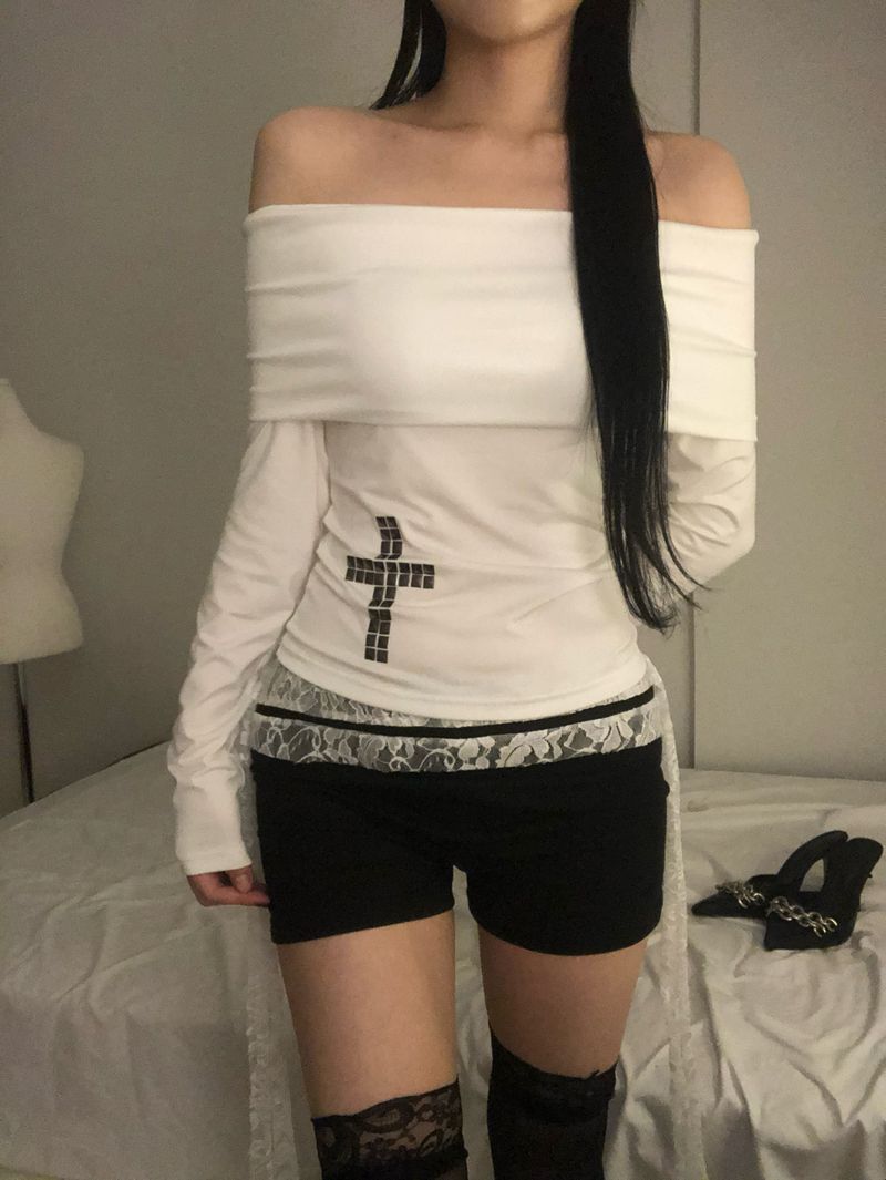 Side Ribbon Lace Shorts(Pants)