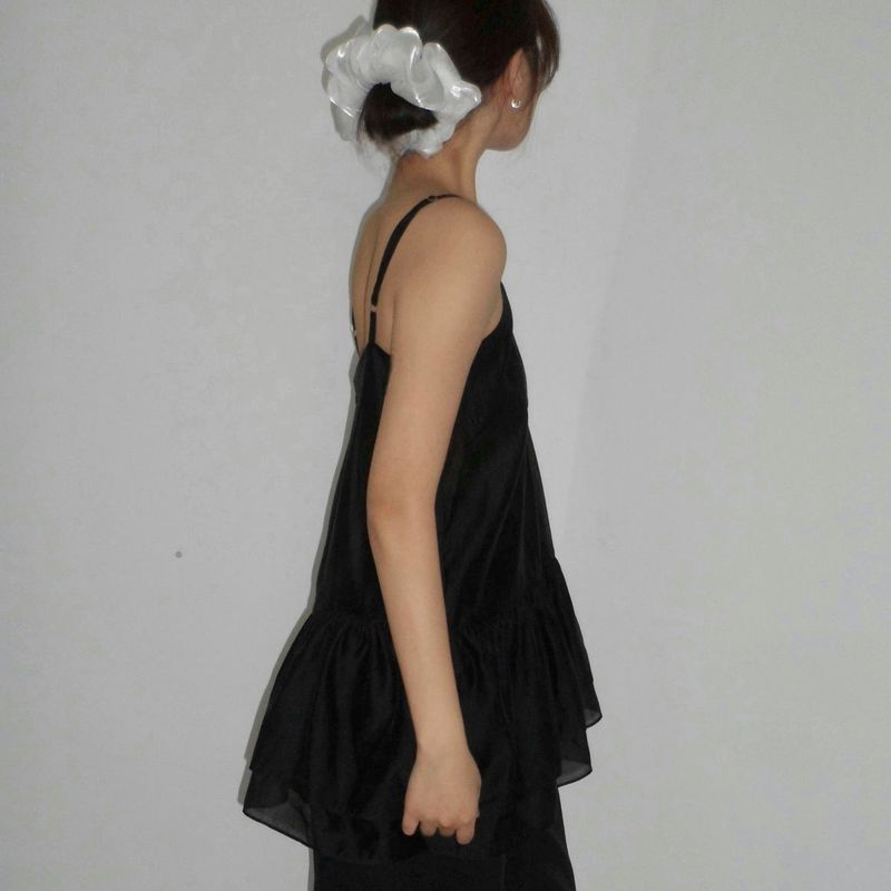 Unbalanced Ruffle Bustier - 2colors