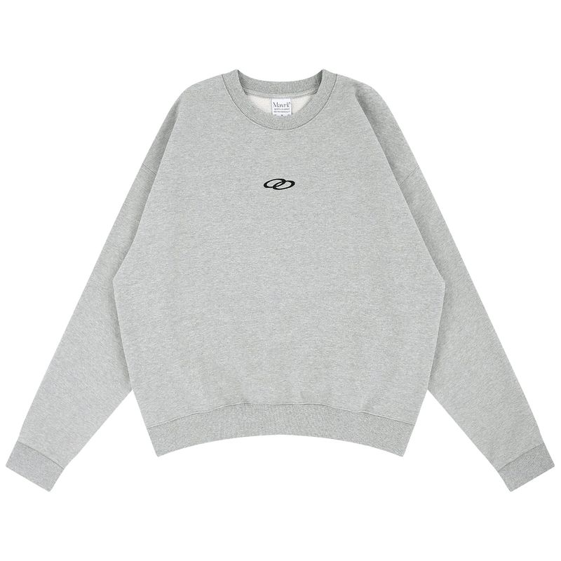 DOUBLE LOOP LOGO SLEEK SWEATSHIRT GRAY