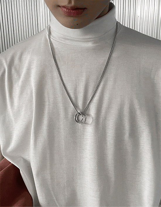 ASCLO（エジュクロ）の「Square ＆ Circle Ring Necklace（Accessories）」