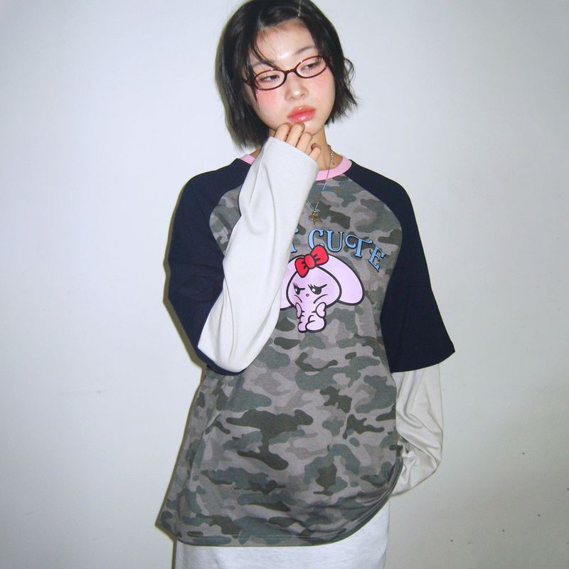 PPINTO-NC Layered LS-T [Camo grey]