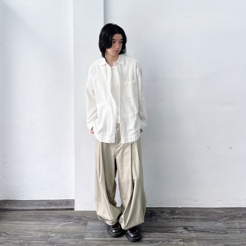 Frayed Textured Shirt