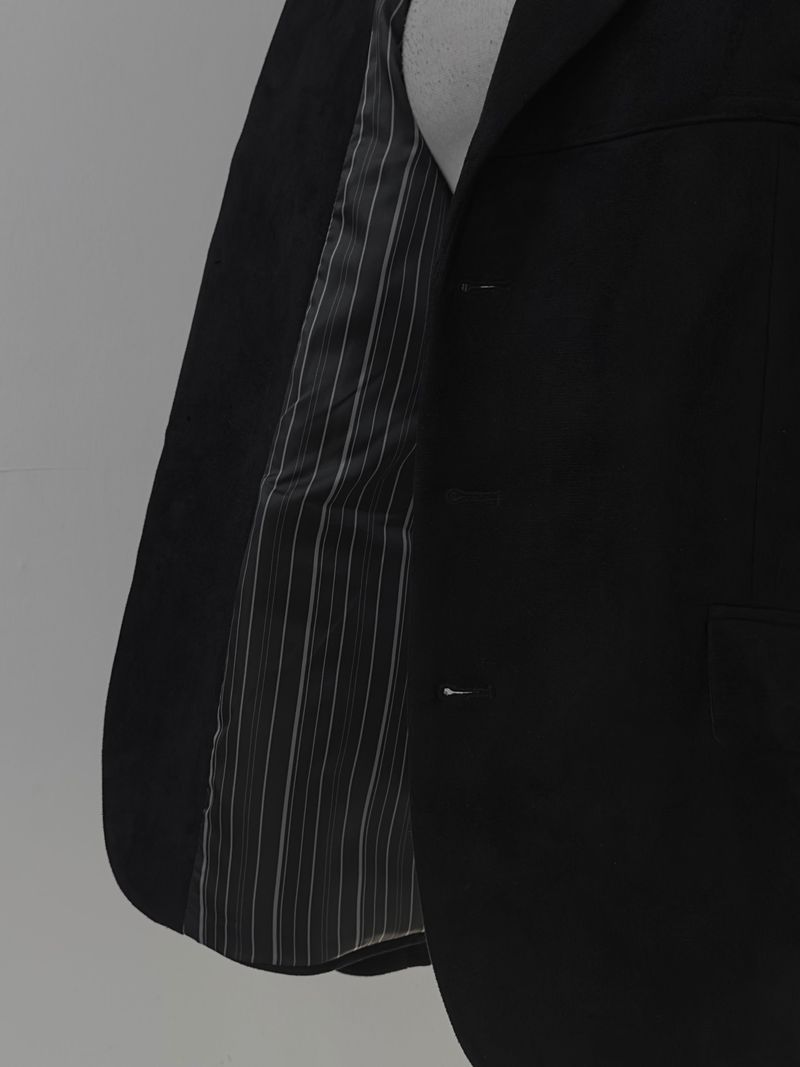 line suede blazer jacket (2color)