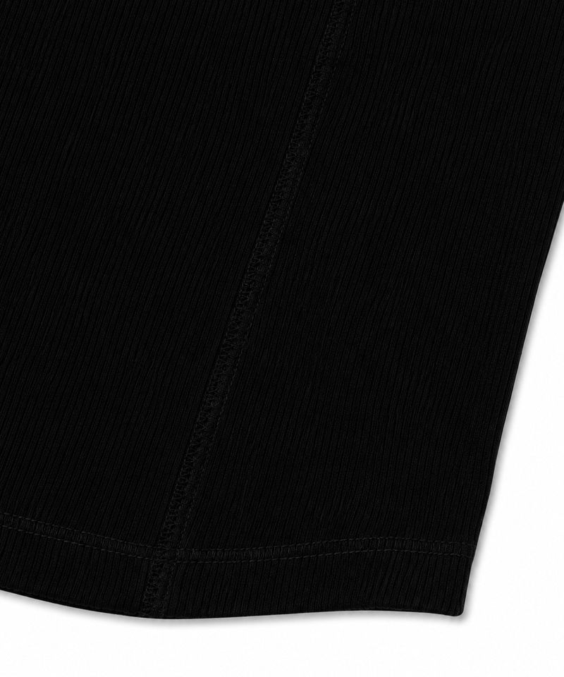 Eyelet halterneck sleeveless - BLACK
