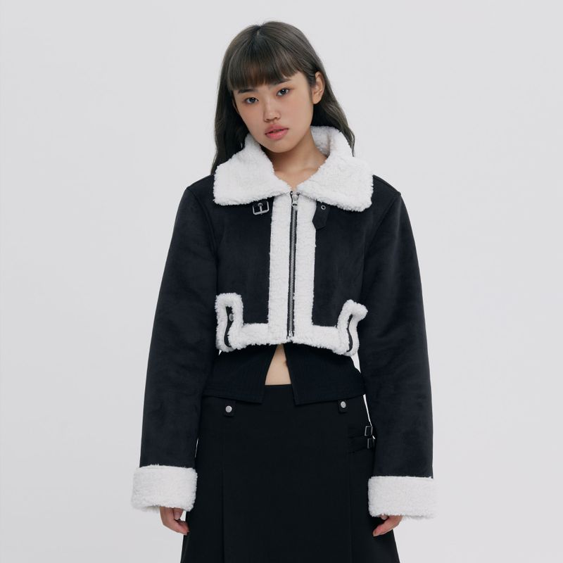 CROP MOUTON JACKET