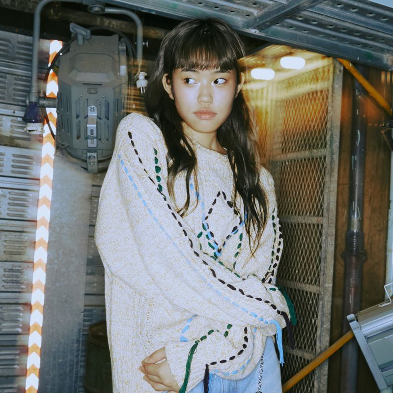 ROMANTIC CROWN（ロマンティッククラウン）の「BOHEMIAN CABLE KNIT（Tops）」