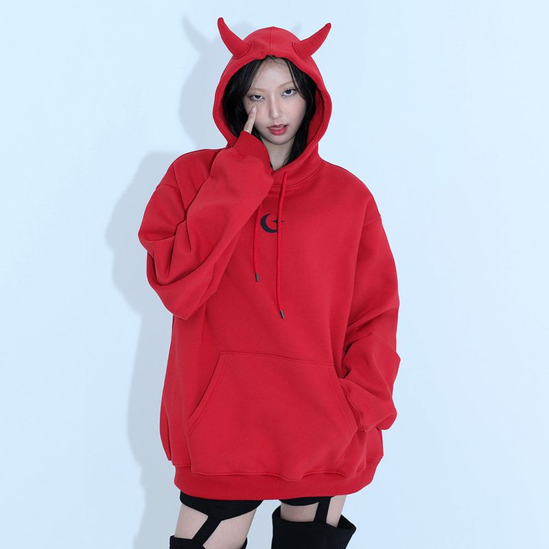ZEPETO X devil hoodie - RED