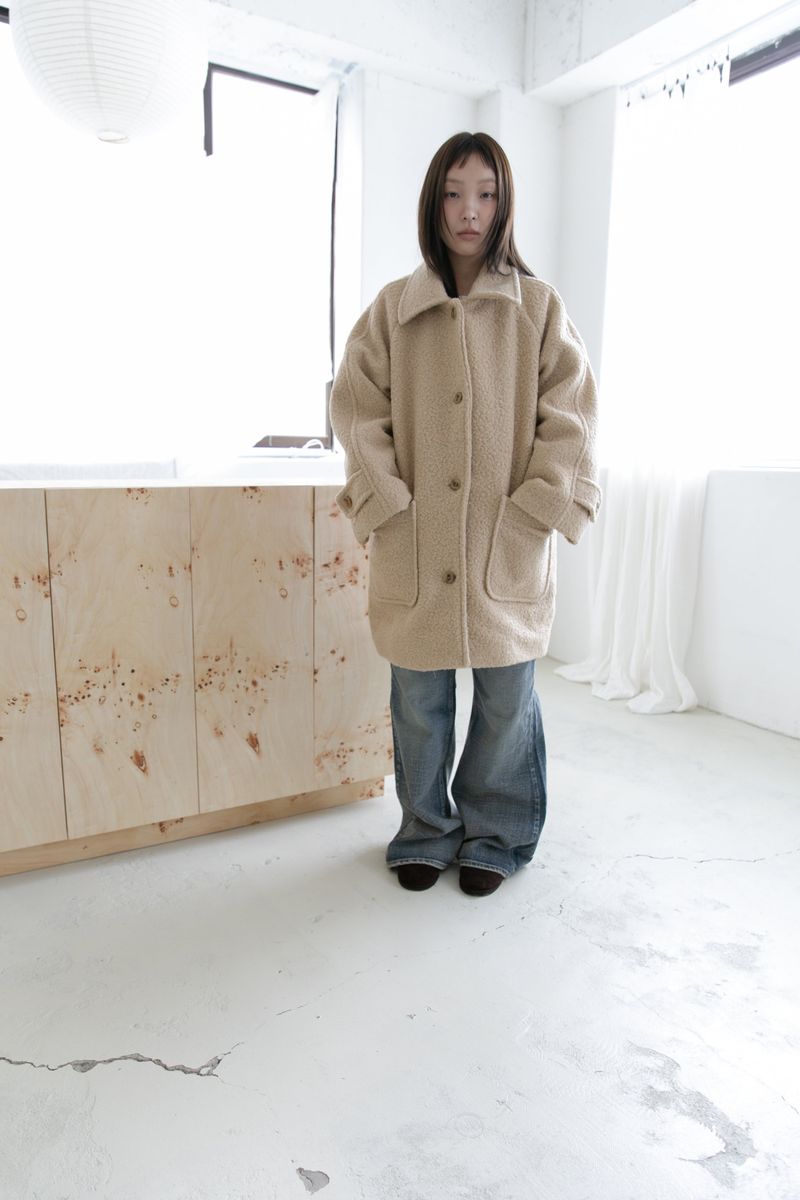 teddy boucle coat(2colors)