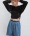 NICOLE CIRCLE LEATHER BELT_BLACK