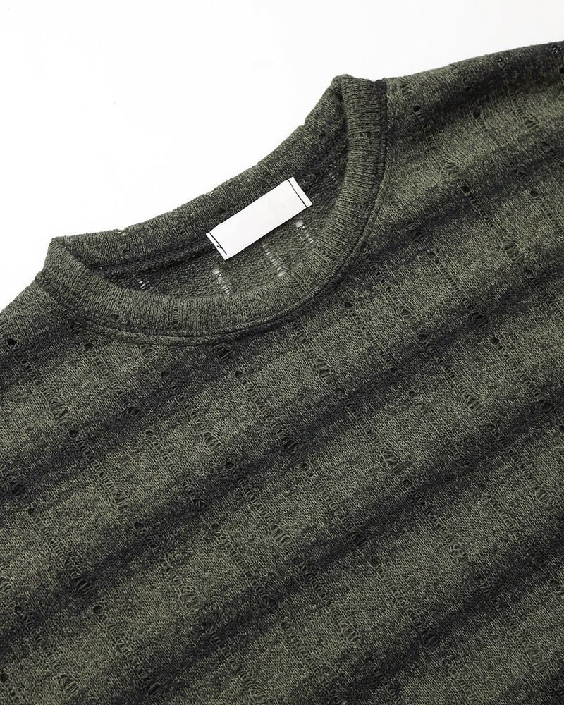 Ruin See-Through Stripe Knit