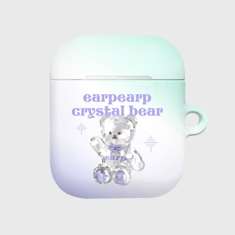 EARPEARP(アプアプ)の「CRYSTAL MERRY-PURPLE(AIR PODS-HARD)(Hats)」