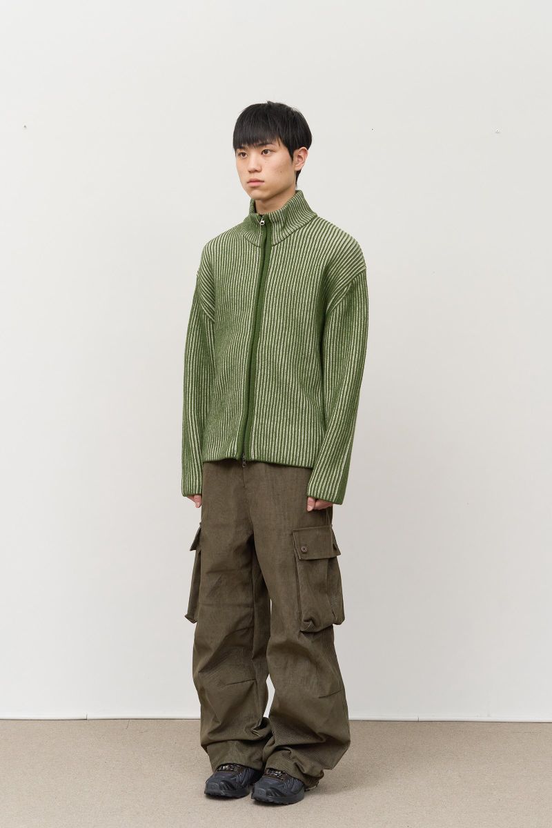 Meen Knitted Zip Up
