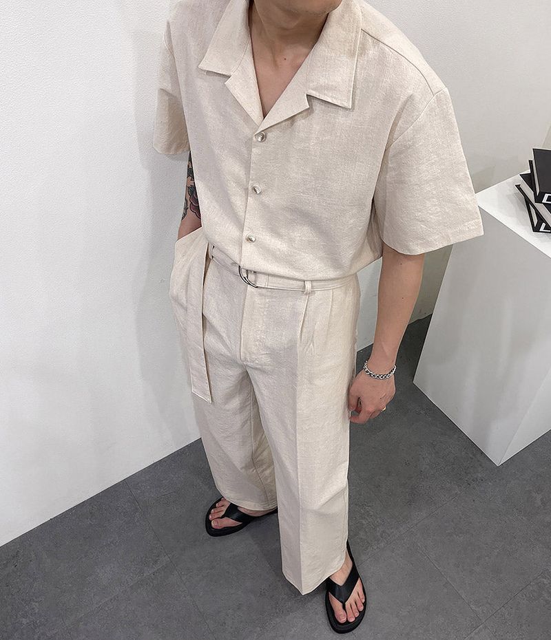 RO linen wide jumpsuit (3 colors)