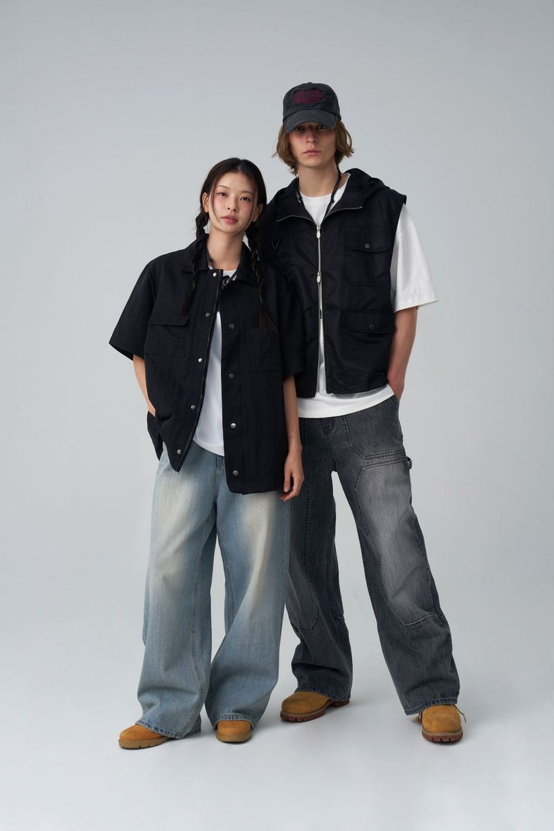Grey Carpenter Denim Pants