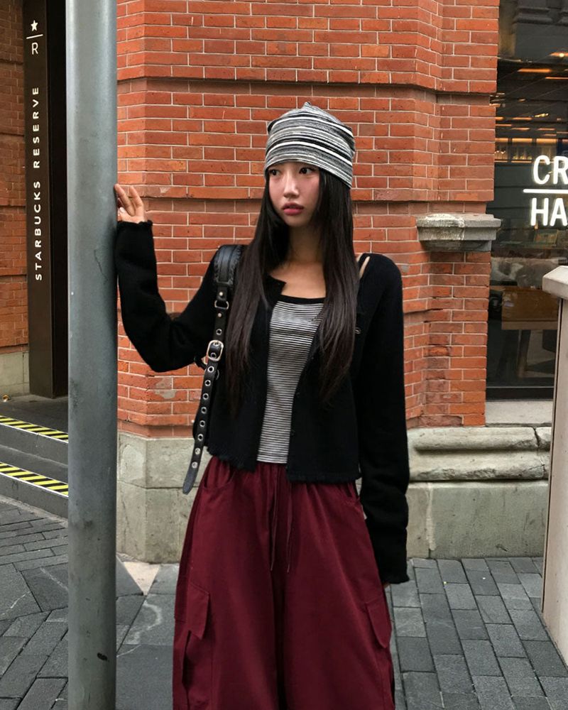 Candy Frill Knit Cardigan