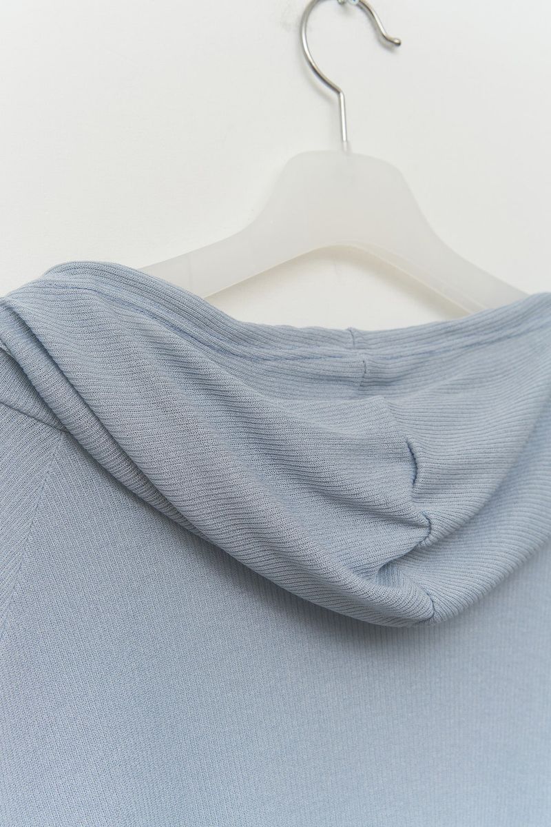 (W) Seal Sheer Hooded Top