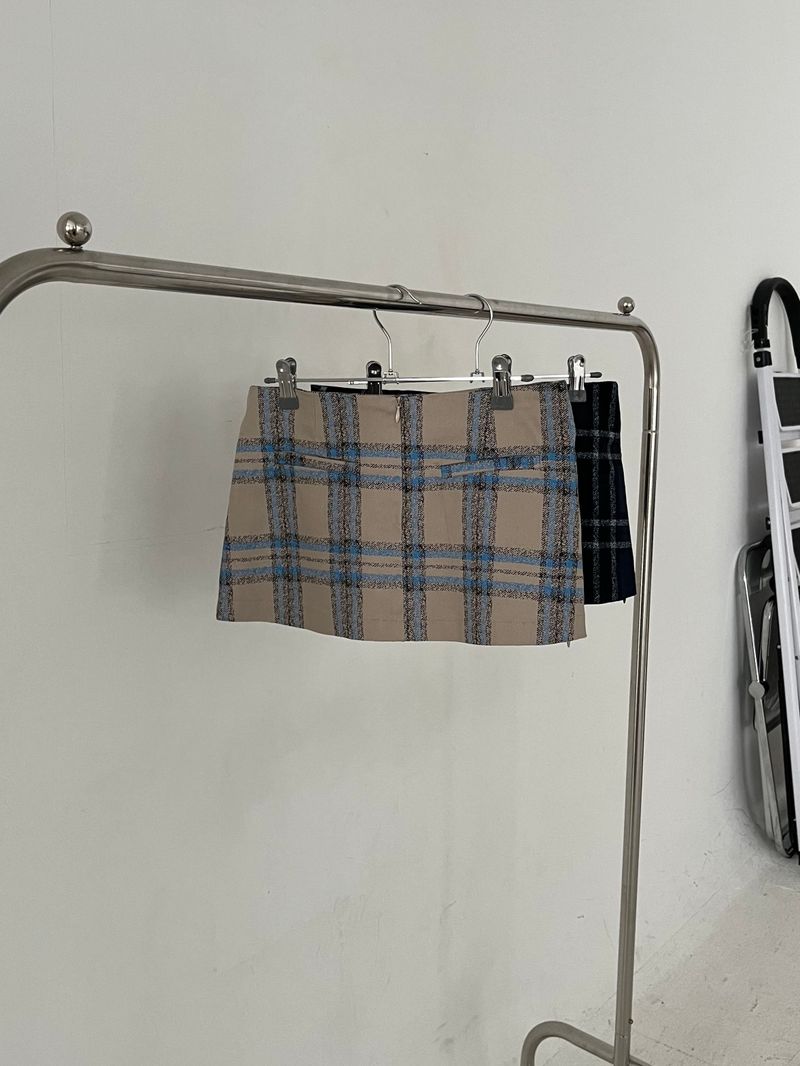 Muir Checkered Mini Skirt (2 colors)