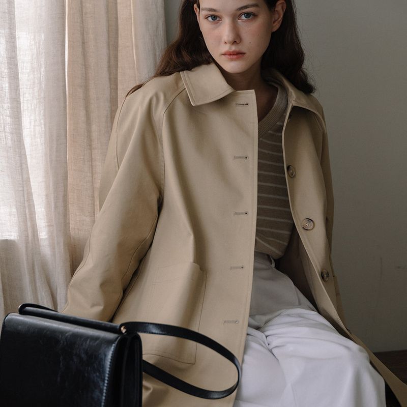 Half Trench coat - Beige