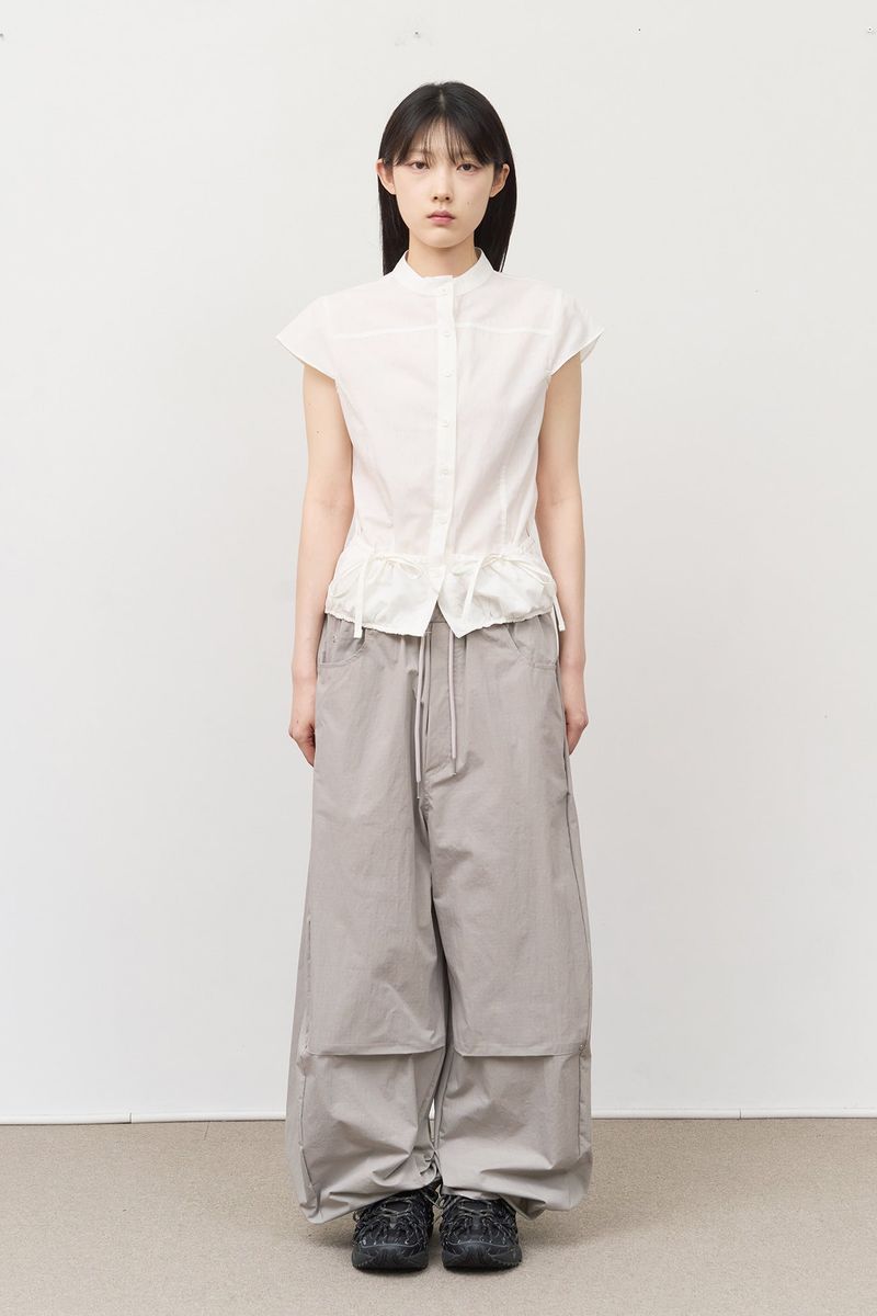 (W) Cake Pocket Slim Shirt