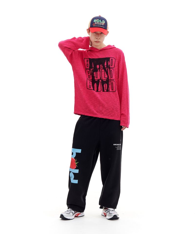 BIKINI WM KNIT HOOD (CHERRY PINK)