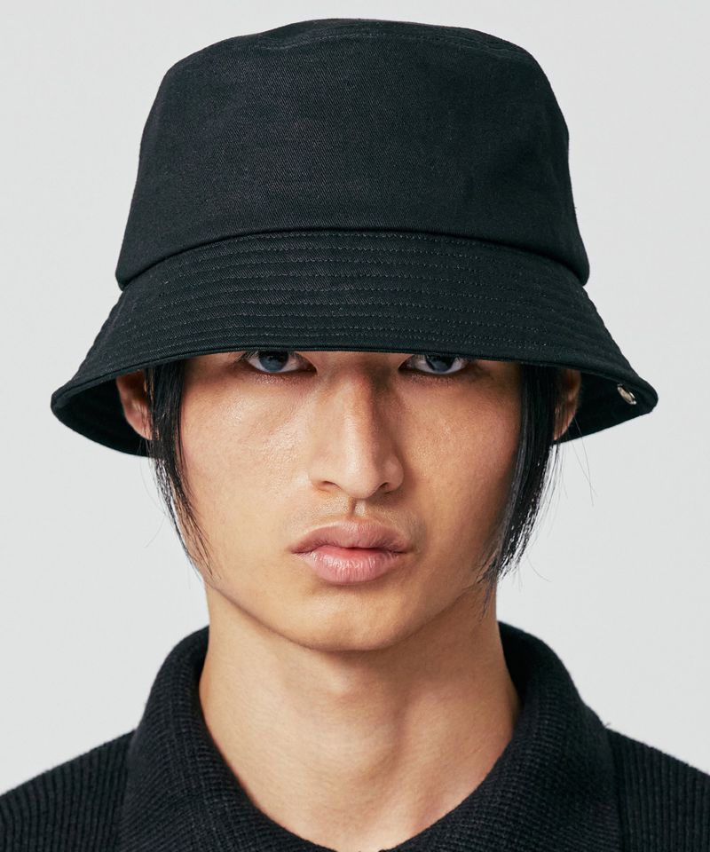 cotton eyelet loop bucket hat