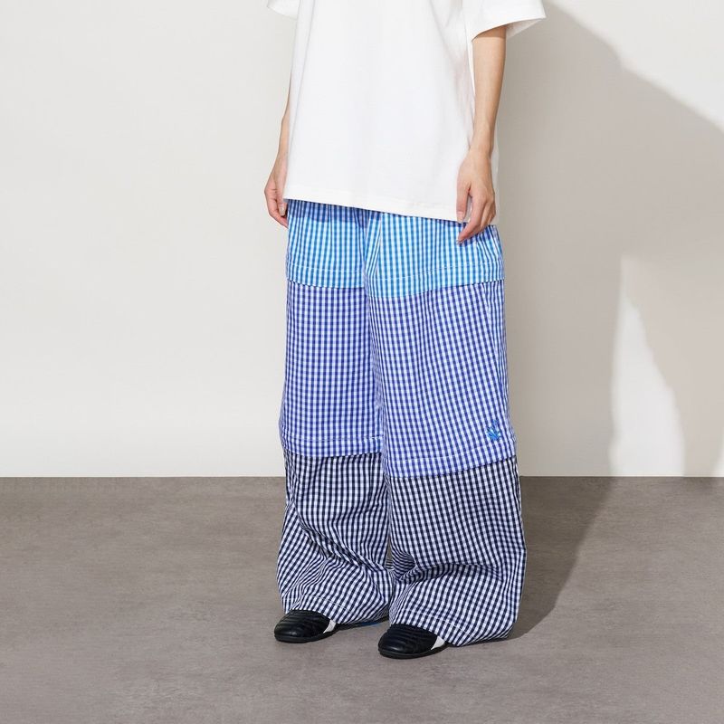 FMACM Adjustable-Length Three-in-One Checked Detachable Trousers