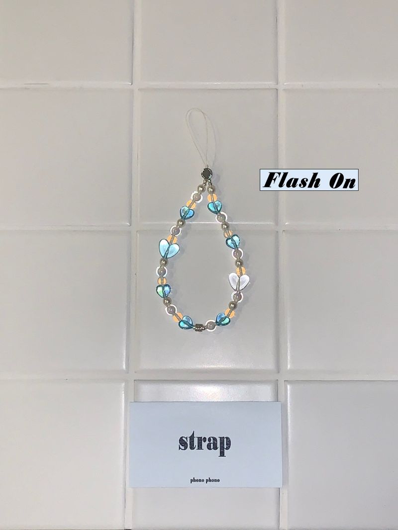 BLUE LOVE PHONE STRAP
