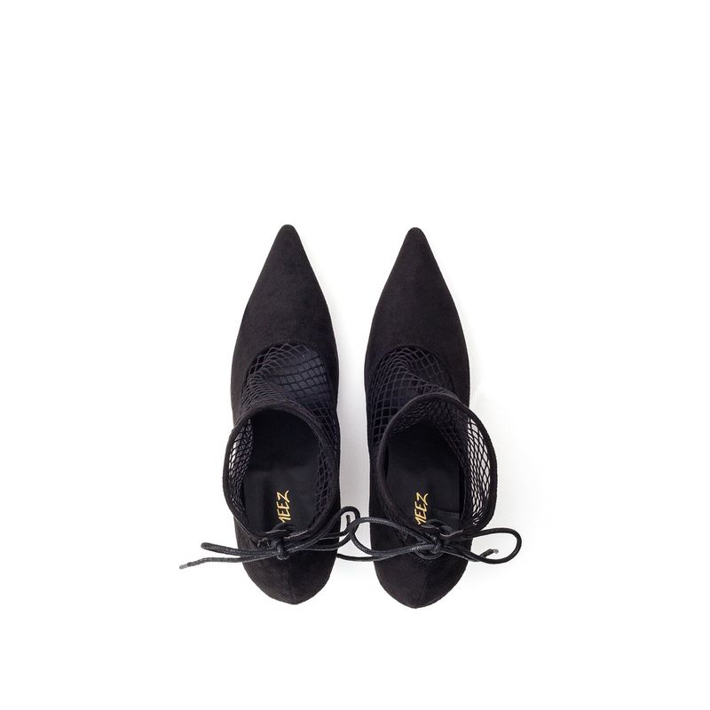 Mesh Stiletto Heel(Black)