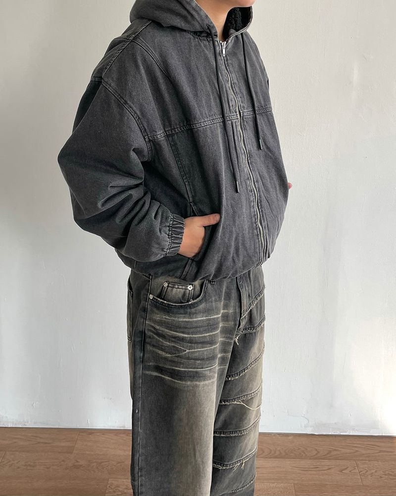 Denim Hooded Jumper