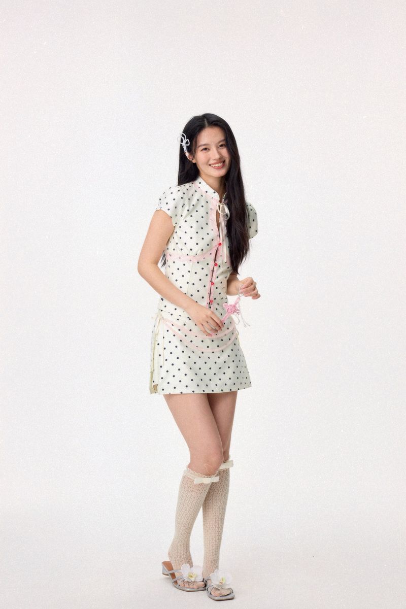 Sweetheart Cheongsam Top (White)