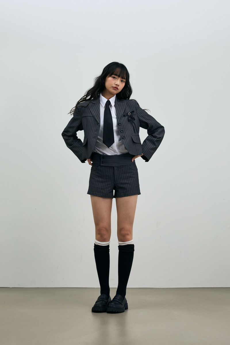 AVEL PINSTRIPE MICRO PANTS / CHARCOAL
