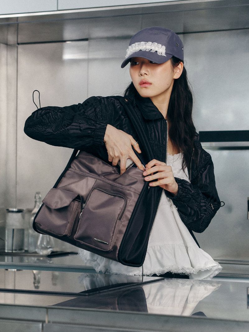 Tidi Cargo Bag (Grey+Black)