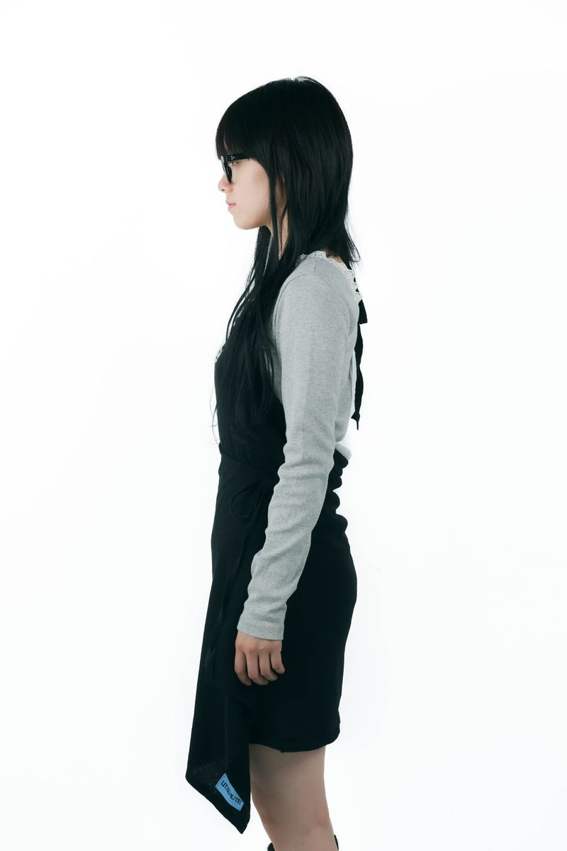 studs layered onepiece(black)