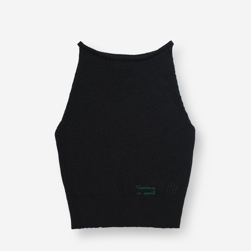 Onu Knitted Sleeveless Black