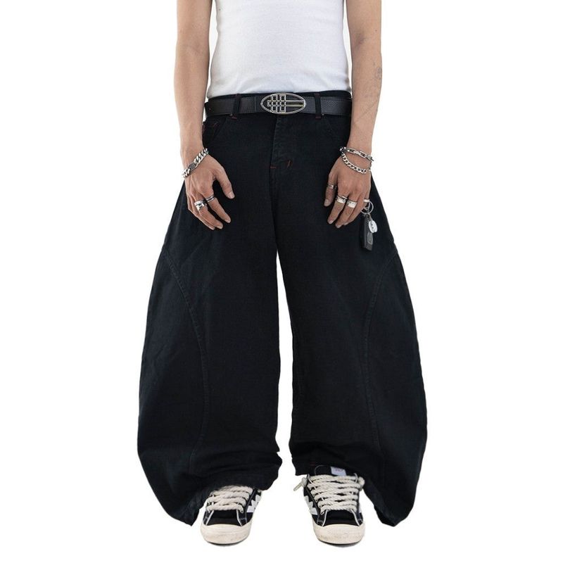 A1 Wide Barrel - Black Star - Celana Jeans