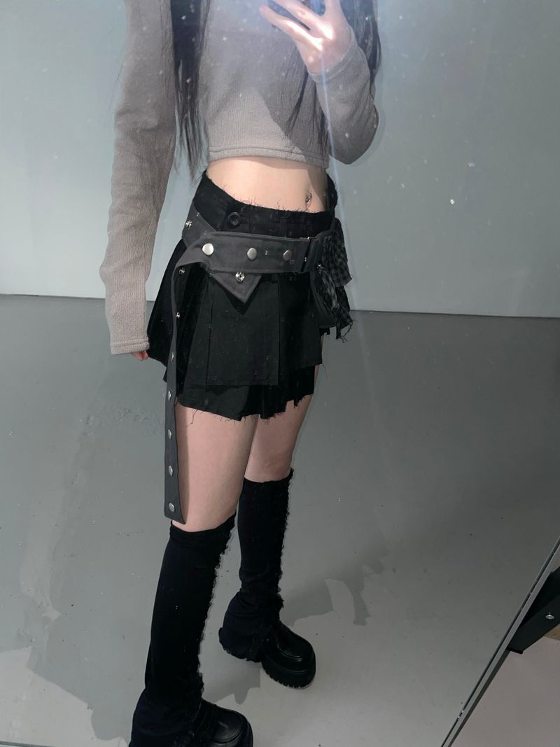 sibooya check belt bag(2 color)