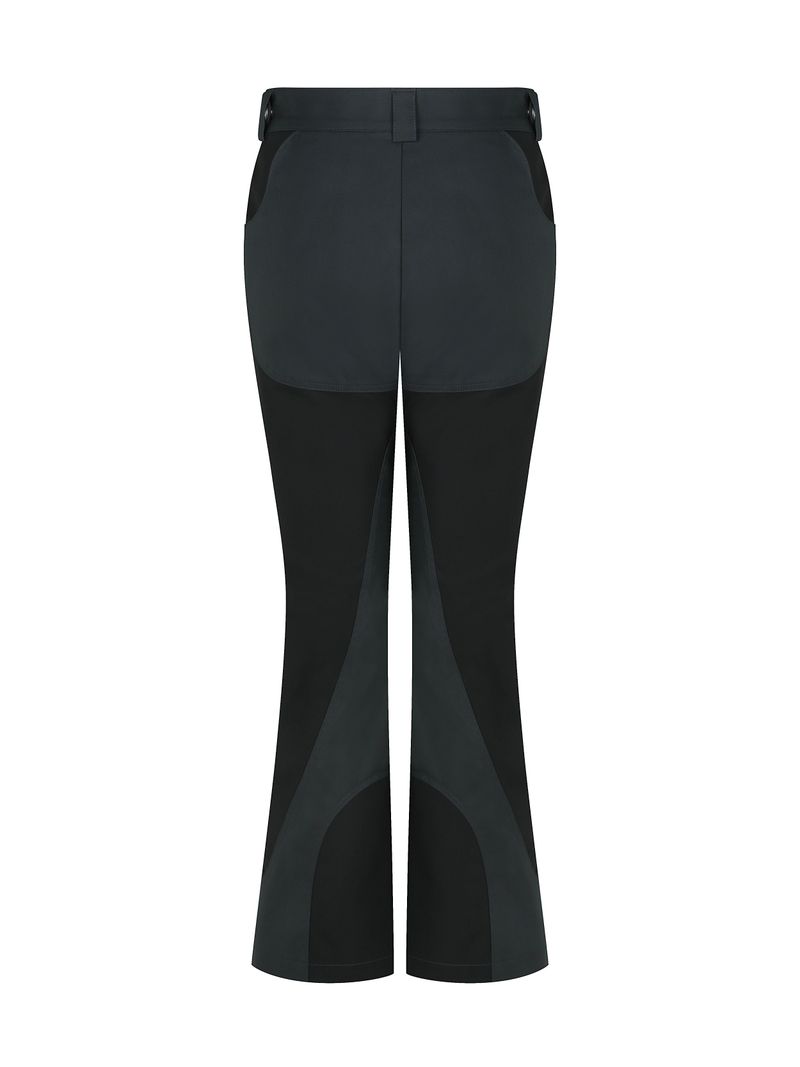 Body Sculpture Semi Bootcut Pants BLACK
