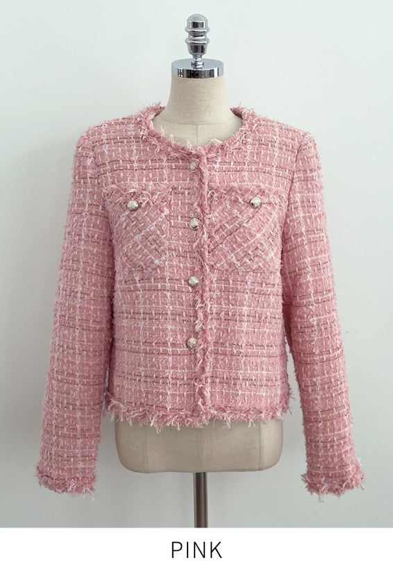 Keaz Surgical Fringe Tweed Jacket