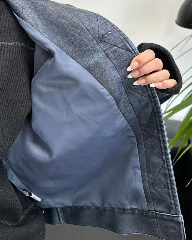 Garment Leather Tracker Jacket