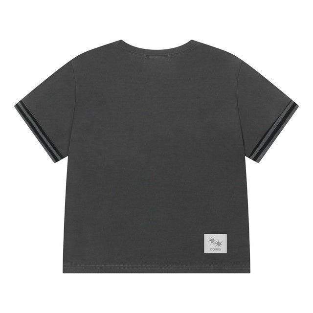 CILLIN STRIPE EYELET POINT HALF T