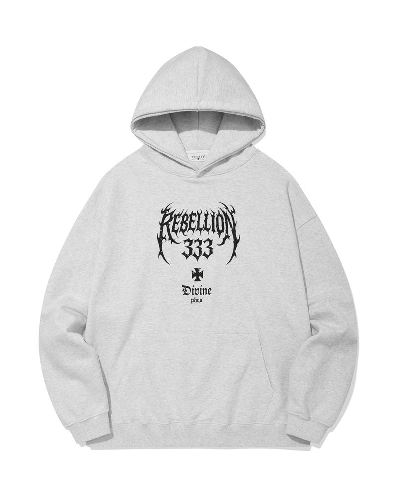 PHOS333（ポス333）の「Rebellion 333 Hoodie/Melange White（Tops）」