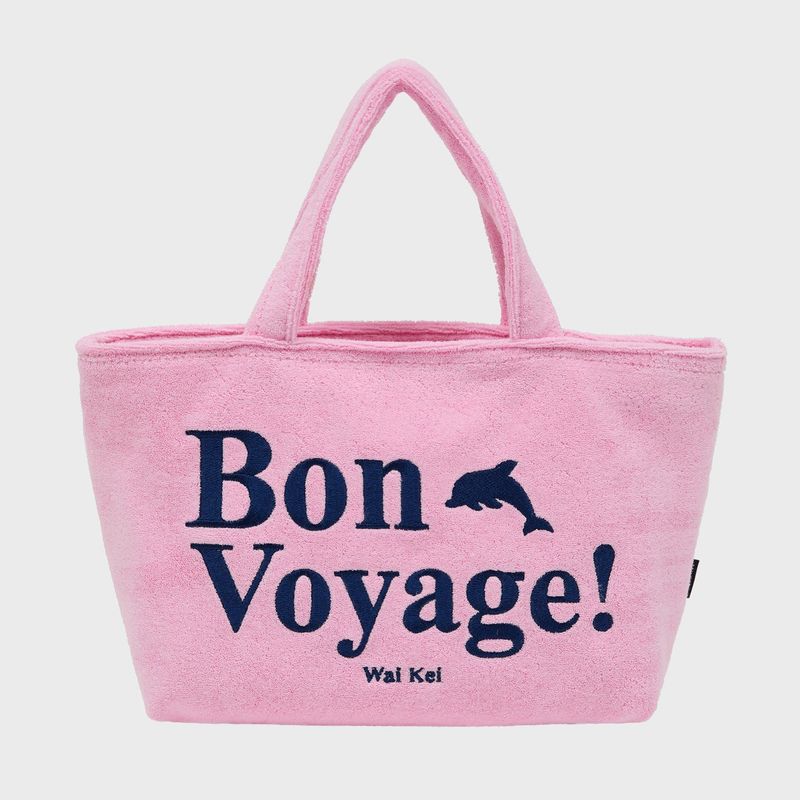 Bon voyage terry small tote bag
