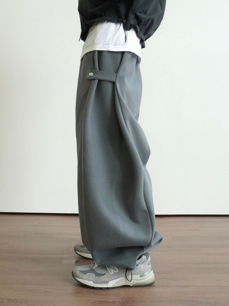Pinch Side Snap Sweat Pants 6C