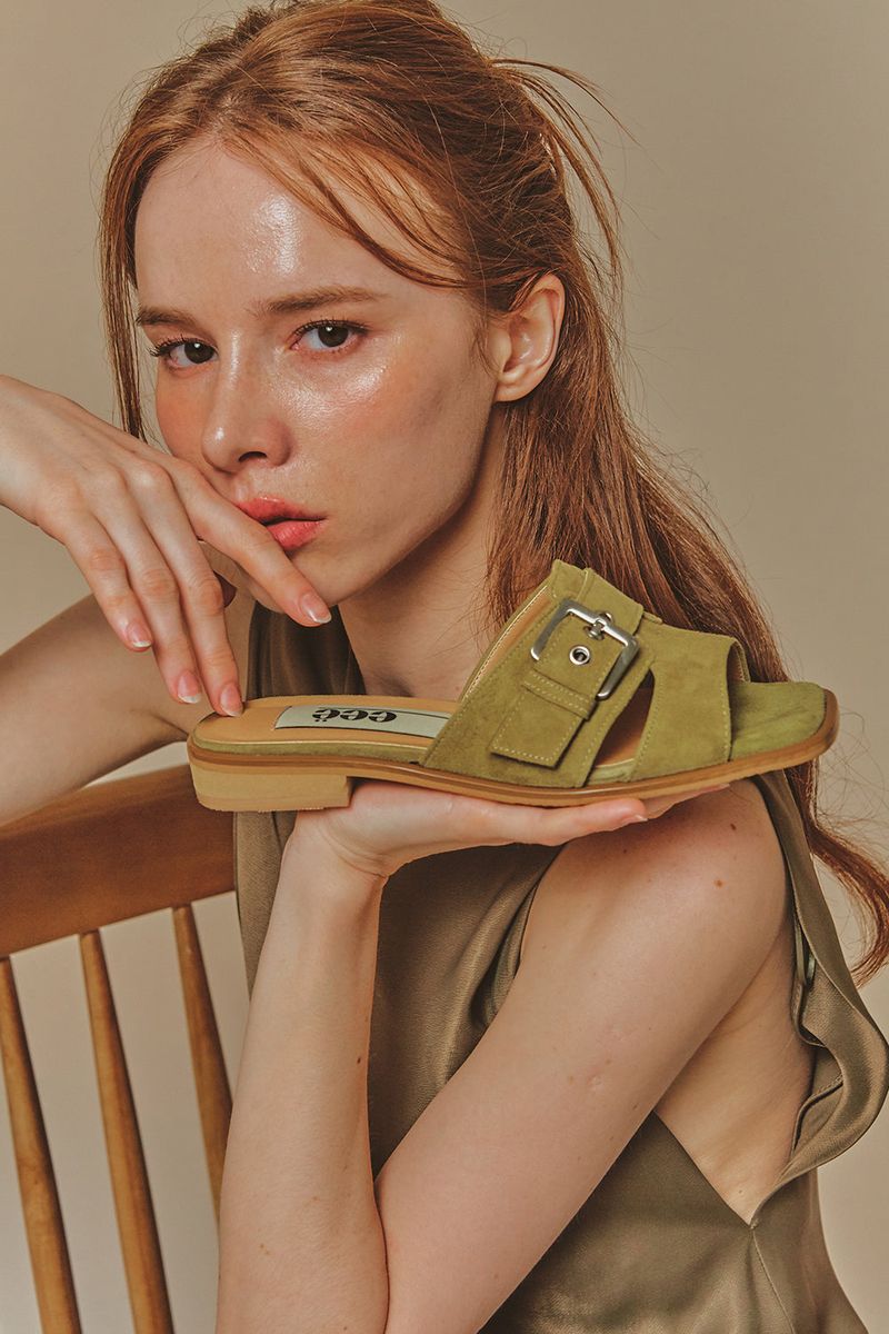 JOY BUCKLE SLIDER_3COLORS