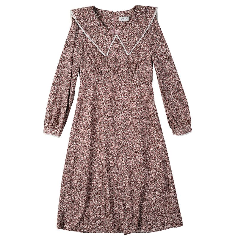 ビッグカラーワンピース / BIG COLLAR ONEPIECE_PINK